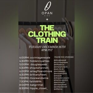 "Opan Bins Clothing Train"